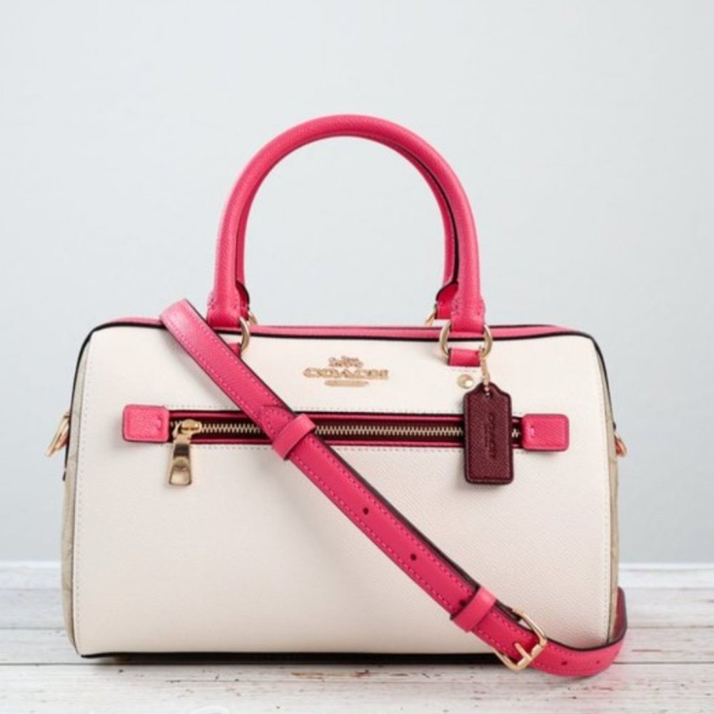 Coach Rowan Satchel in Colorblock Signature